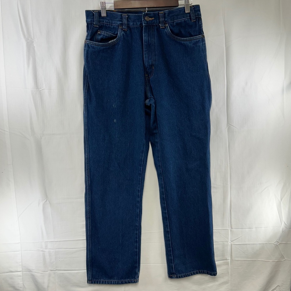 Cintas Workwear Jeans Mens 34x32 (fit‎ 32x30) Blue Straight Leg Durable Press